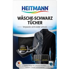 Braventa Collection Heitmann Çamaşır Siyah Bez (10 Bez, Siyah): Siyah Kumaşlar Için Renk Bakımı Için Boyama Bezleri, Yık