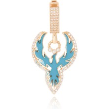 Berk Mücevherat 14 Ayar Altın Mineli Anka Kuşu Kolye Ucu