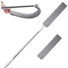 Braventa Collection ® Sihirli Mikrofiber Başlıklı Girintili Yüzey Dip Köşe Raf Temizleme Mopu Toz Alma Fırçası