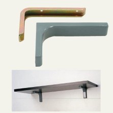 Braventa Collection Gürçay Hırdavat Duvar Raf Altı Bağlantı Kapaklı 12CM (2 Adet) Siyah