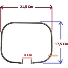 FullYedek Premier Tost Makinesi Rezistans 800  Watt 115 V - Tost Rezistansı 21,5 x 17,5 cm