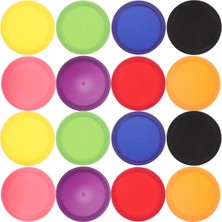 Braventa Collection Holıdyoyo 24 Adet Masa Üstü Hava Hokeyi Diski, Ağır Hizmet Tipi Plastik Disk Yedek Parçası, Çoklu Re