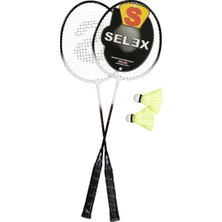 Braventa Collection Selex Thunder Çiftli Çelik Badminton Seti, Siyah, Tek Beden