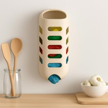 Braventa Collection Bej, Plastik Poşetlik Saklama ve Düzenleme Kutusu