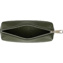 Braventa Collection Deri Kalem Kutusu & Kalemlik (Haki)