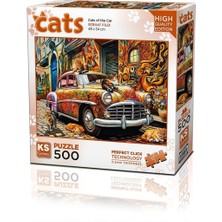Ergün Collection 20073 Puzzle 500 Cats Of The Car