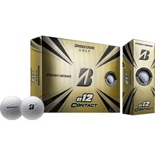 Braventa Collection Bridgestone Golf Üniseks – Yetişkin 2021 E12 Contact White, Beyaz/zengin Bahçe, One Dozen