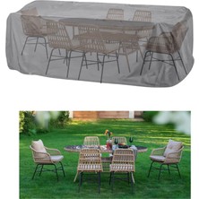Braventa Collection Bahçe Mobilya Koruma Örtüsü Branda(Gri, 300X160X80 Cm(Santimetre))