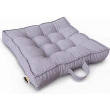 Braventa Collection Sandalye Minderi, Çift Kenarlı, Taşıma Kulplu, Punterez Puntolu Elyaf Dolgulu Mutfak Yemek Sandalyel