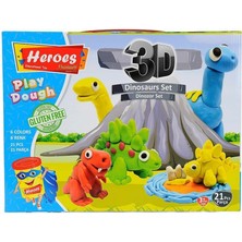 Ergün Collection ERN-568 Heroes 3D Dinozor Oyun Hamur Seti