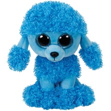 Braventa Collection Ty 36851 Mandy, Kaniş Köpeği Glitzeraugen, Glubschi, Beanie Boo Temizlik Malzemesi, Pelüş, Mavi, 15