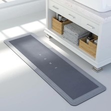 Braventa Collection Banyo Paspası-Kaymaz Tabanlı-Süper Emici Banyo Paspası-Abdest Paspası-Uzun (Mavi) 40 * 120