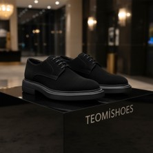 By Barretti Siyah Süet Yüksek Taban London Loafer