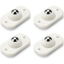 Braventa Collection Bilyeli Eşya Kaydırma Aparatı 4’lü Set – Çelik Bilyeli Mobilya Aparatı, Kendinden Vidalı Zemin Koruy