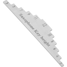 Braventa Collection Corhad Saksafon Açma Yükseklik Ölçer Tamir Aracı Metal Ruler Üflemeli Enstrüman Bakım Aleti Müzisyen