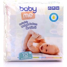 Braventa Collection Baby&me Pofuduk Alt Değiştirme Örtüsü 10 Adet 60X60CM - Bebek Bakım Örtüsü