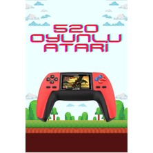 Derin Stok 520 Oyunlu El Konsolu Atari Oyun Konsolu Taşınabilir