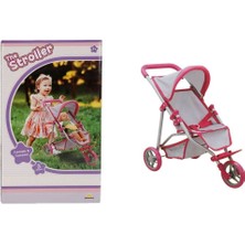 Ergün Collection 9614  3 Tekerlekli Pembe Gri Puset -Sunman