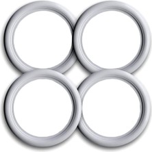 Braventa Collection Oto Lastik Yanağı Lüks Beyaz, 13 Jant, 4 Adet, Kauçuk