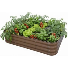 Braventa Collection Modüler Yükseltilmiş Bahçe Sebze Yatağı No:9 (140X110) Bej