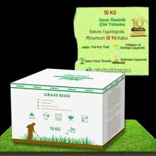 Braventa Collection Ebitkisel Çok Yıllık Çim Tohumu 10 kg Uzun Ömürlü 6'lı Karışım Gölge ve Aşırı Güneşli Alan Uygun Yet