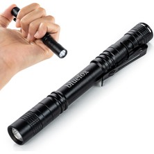 Braventa Collection LED El Feneri, Dayanıklı Alüminyum Gövde, 220 Lümen, Klipsli, Su Geçirmez, Araç, Kamp, Balıkçılık Yü