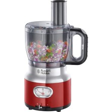 Braventa Collection Russell Hobbs 25180-56 Retro Mutfak Robotu, 850W, Makinede Yıkanabilir, Kırmızı