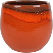 Braventa Collection Via Gardenia Charlotte Turuncu Seramik Saksı 23 * 20CM