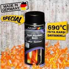 Braventa Collection Motip 690 Derece Isıya Dayanıklı Eksoz ve Soba Boyası Siyah - Mat Siyah