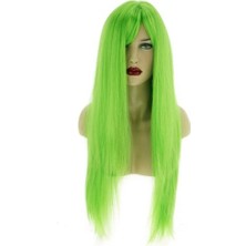 Ergün Collection Yeşil Uzun Peruk Saç