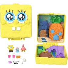 Braventa Collection Polly Pocket ve Sünger Bob Ortaklığından Doğan Mini Oyun Seti, Mini Sünger Bob ve Patrick Figürleri