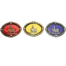 Ergün Collection Istanbul Temalı Metal Magnet Galata Kulesi Kabartmalı