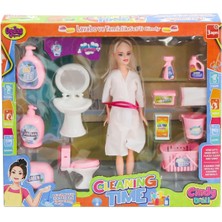 Ergün Collection 02452 Cindy Doll Bebek Lavabo ve Temizlik Seti  -Oydaş Oyuncak