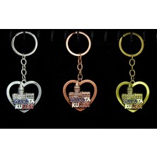 Ergün Collection Metal Galata Kulesi Anahtarlık Kalp Tasarımlı