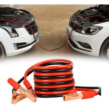 Braventa Collection 2 Metre Akü Takviye Kablosu – 400 Amper, Kalın Bakır Telli, Kırmızı-Siyah Renk, Taşıma Çantalı, Tüm