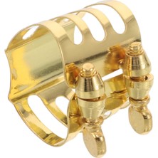 Braventa Collection Saksafon Ligatürü Metal Klips Dayanıklı Üst Kelepçesi Hızlı Üflemeli Enstrüman Aksesuarı Performans