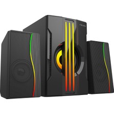Braventa Collection MD-254 2+1 25W(5W*2+15W) Usb+Sd+Fm Bluetooth Destekli Rgb Ses Sistemi