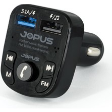 Braventa Collection Jopus Fm Transmitter Bluetooth Araç Kiti – Oto Mp3 Çalar, Çakmaklık Şarj Aleti, Oto Radyo Müzik Kiti