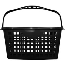 Braventa Collection Alışveriş Plastik Market Sepeti 28 Lt Siyah