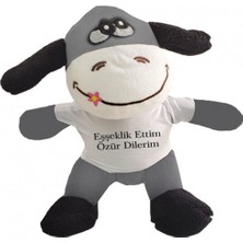 Ergün Collection Oyuncak Peluş Eşeklik Ettim Tişörtlü Eşek