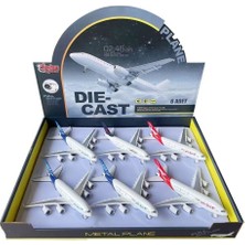 Ergün Collection HW-A380 Cb Işıklı-Sesli Metal Yolcu Uçağı