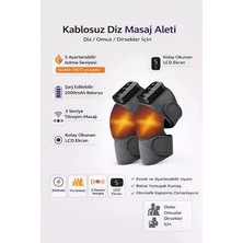 Vothoon 2 Adet Şarjlı Isıtmalı Diz Masaj Aleti – Titreşimli Fizyoterapi Dizlik | Diz Omuz Kol Bacak