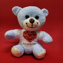 Ergün Collection Kalpli Seni Seviyorum Yazılı Tişörtlü Peluş Ayıcık