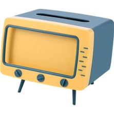 Braventa Collection Masaüstü Retro Telefon Tutucu, Masaüstü Peçetelik Cep Telefonu Standı (Lacivert)