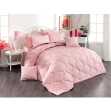 Braventa Collection Yonk Life Home Classic Battal Boy Uyku Seti (Pudra Pembe Çizgili, Battal Boy)