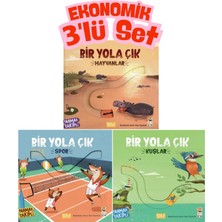 Braventa Collection Sincap Kitap Bir Yola Çık Spor + Kuşlar + Hayvanlar Parmak Takipli Hareketli Okul Öncesi Kitap Ekono