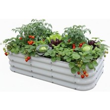 Braventa Collection Modüler Yükseltilmiş Bahçe Sebze Yatağı No:4 (110X60) Gri