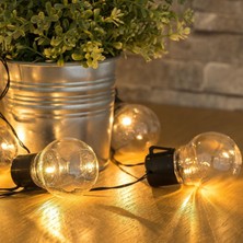 Gaman Su Geçirmez Solar Bahçe Lambası - Güneş Enerjili Dekoratif 20 Ampul Zinciri 430 cm