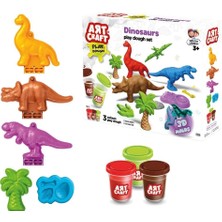 Ergün Collection 03996 Art Craft Dinozorlar Hamur Set 168 gr -Fentoys