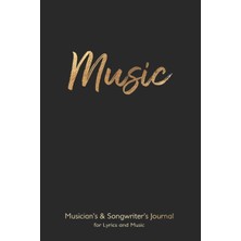 Braventa Collection Musician's And Songwriter's Journal For Lyrics & Music: 6”x9” Manuscript Notebook For Composition An